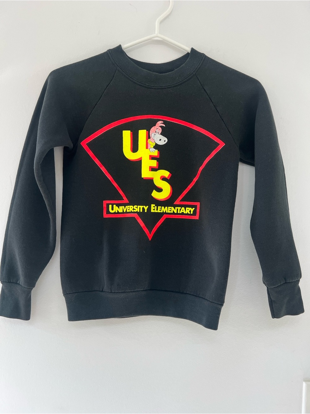 Vintage 90s Fruit of the Loom University Elementary Sweatshirt Kids 10-12 USA